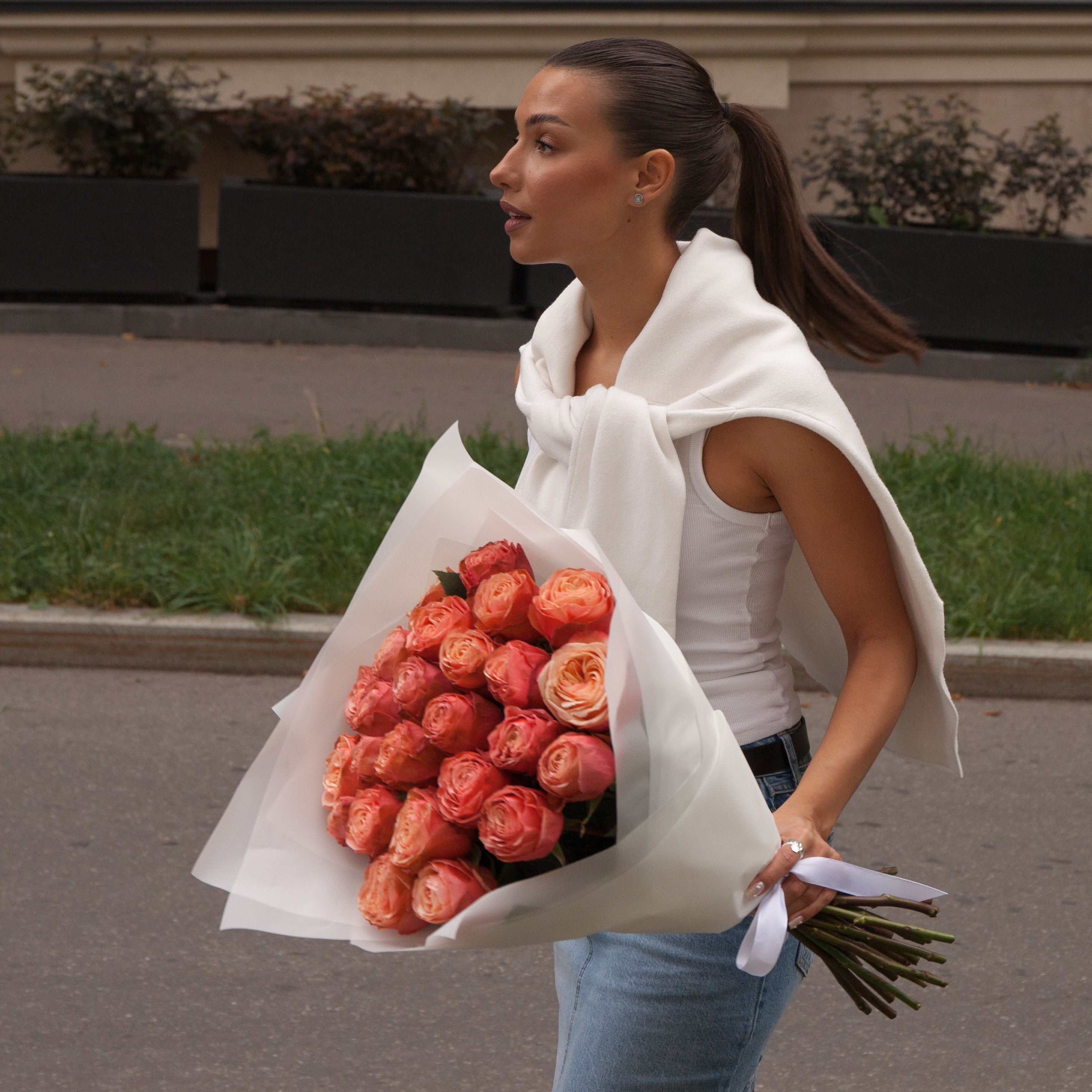 Букет из 25 роз "Кахала" Эквадор